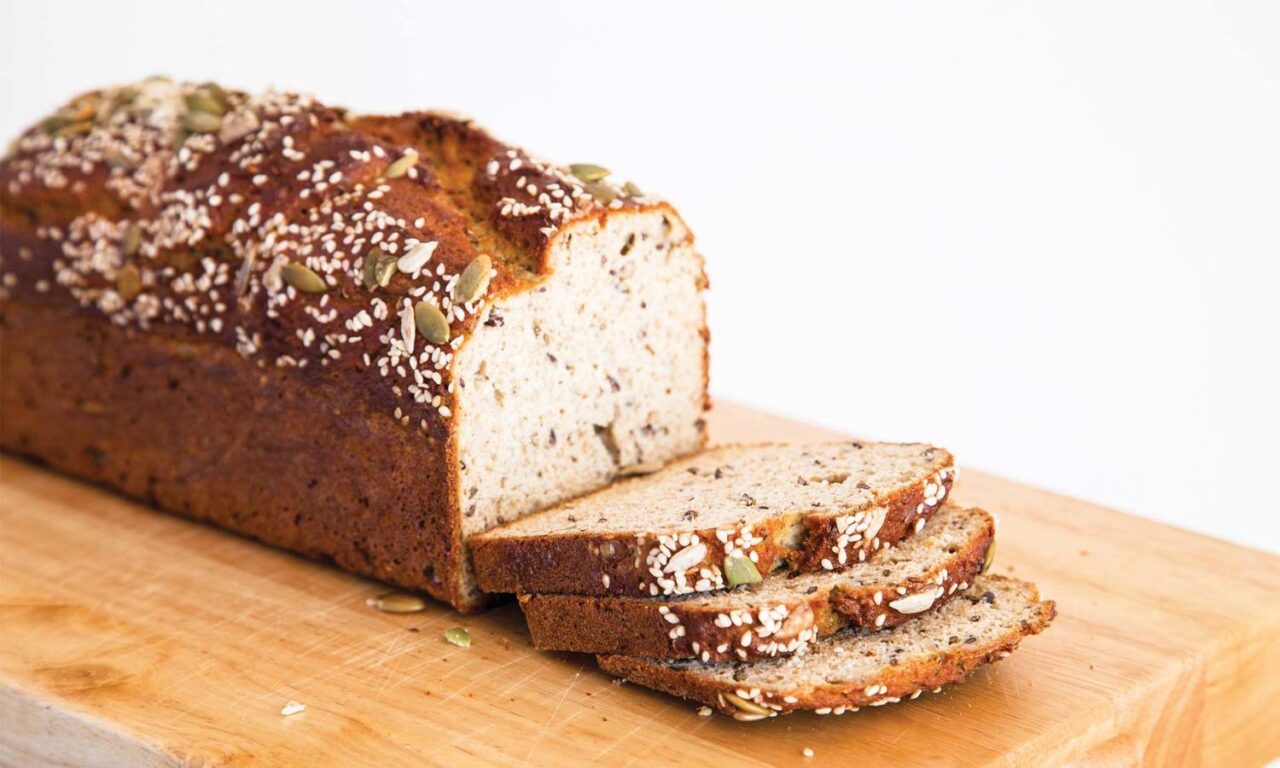 protein bread background