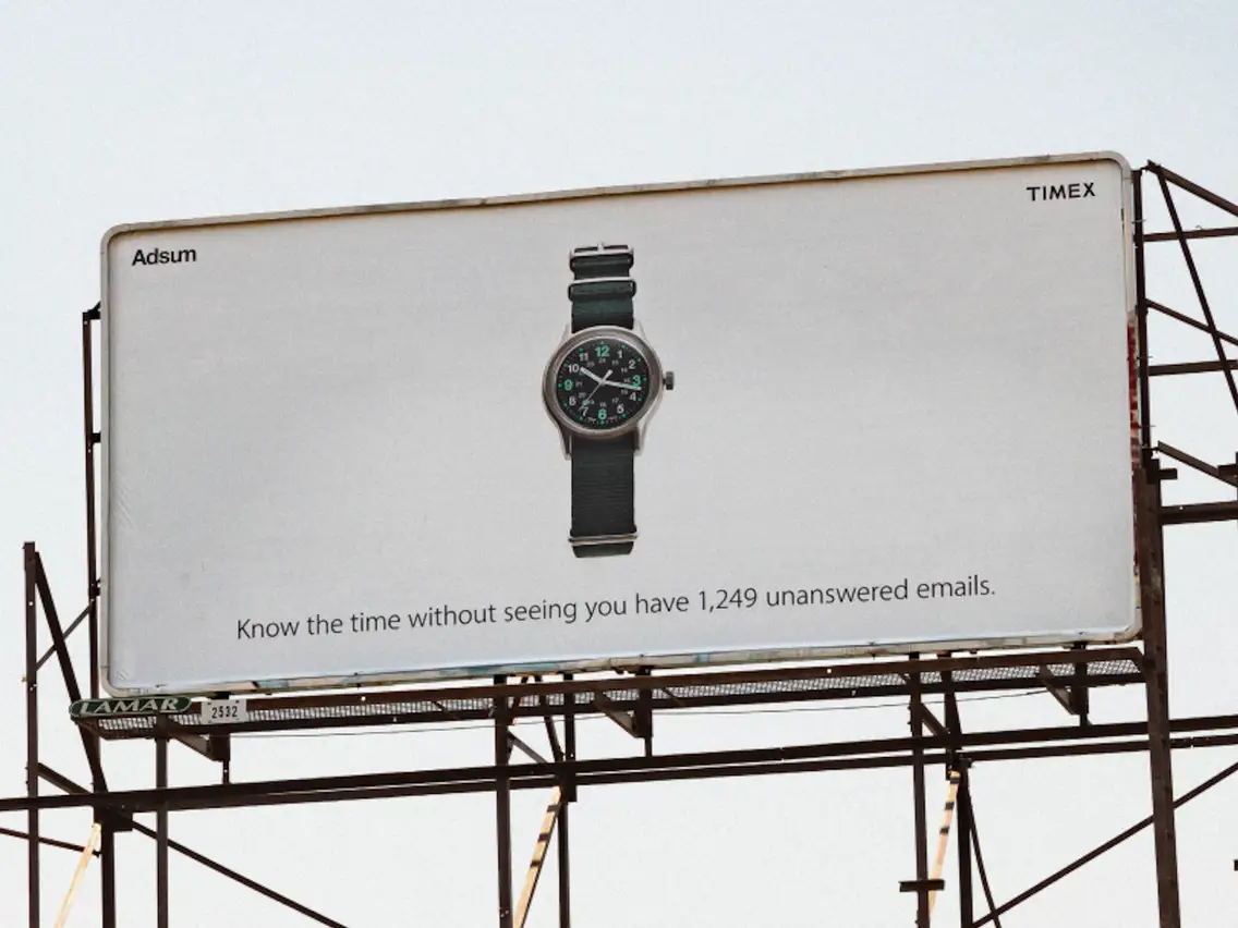 Timex goes after Apple Watch with hypocritical billboard