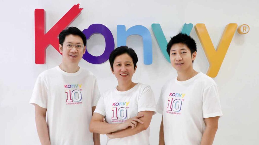 1665453004 Konvy Founders L R  Leon Huang Co founder Pornsuda Vangvidhayakul Managing Partner QingGui Huang CEO and co founder