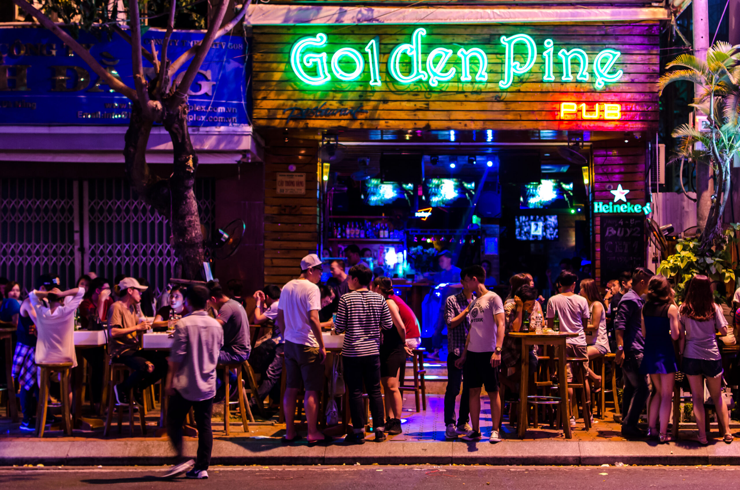 da nang nightlife golden pine scaled