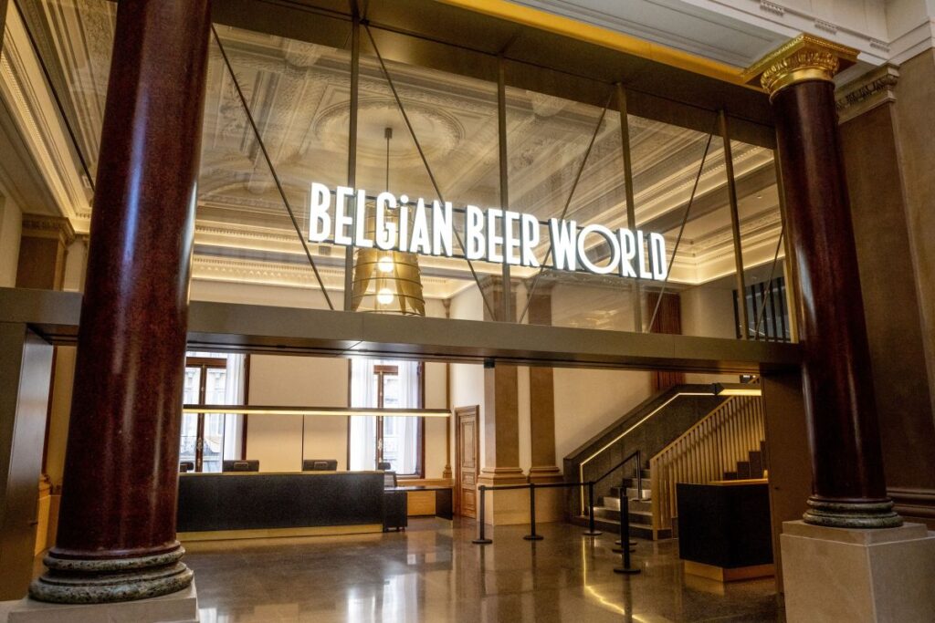 inauguration belgian beer world at bourse