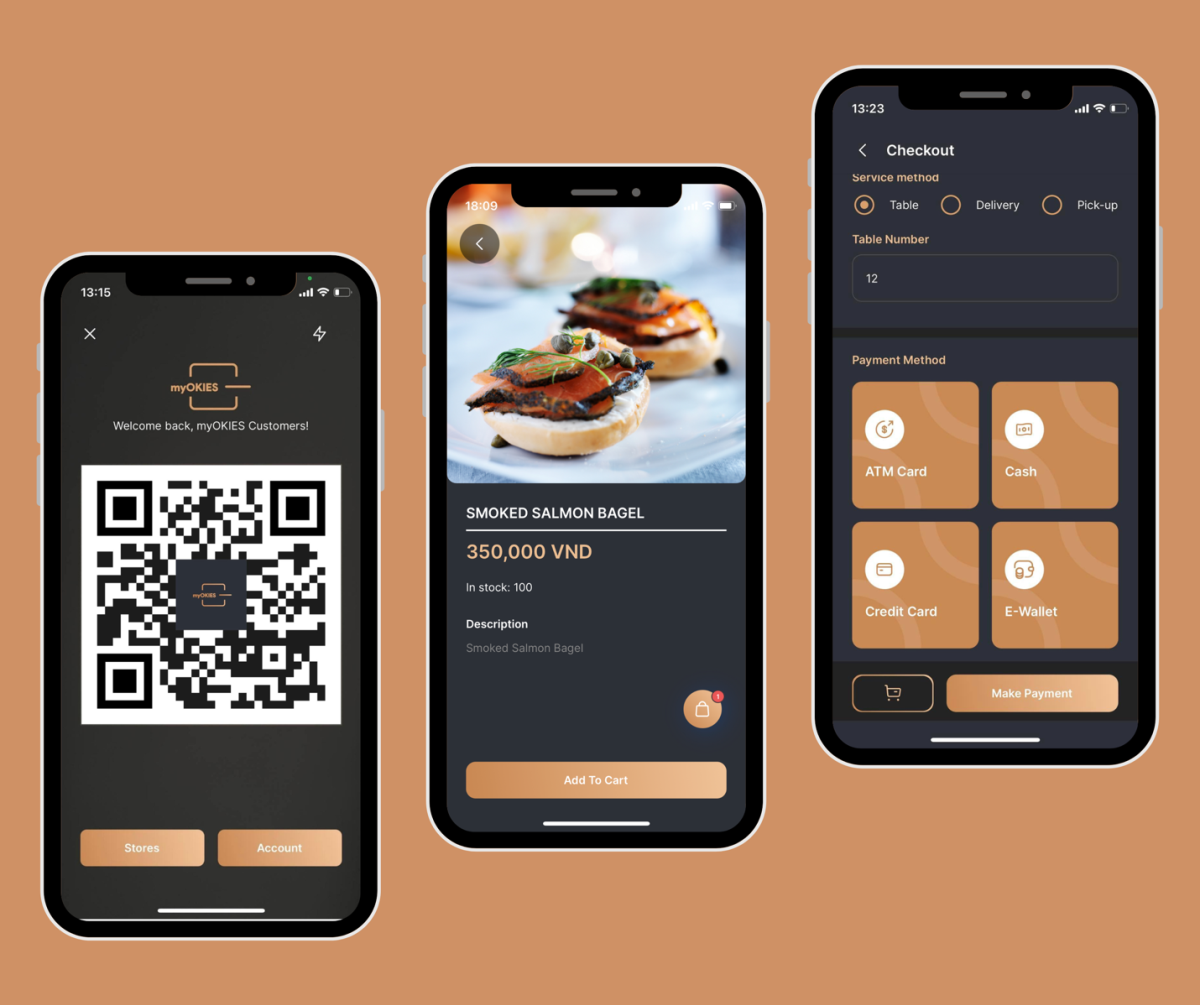 myOKIES: QR menu for order and pay