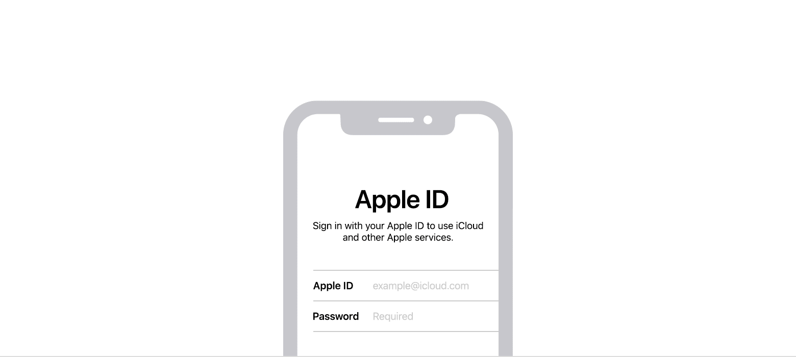 iphone xs apple id animation
