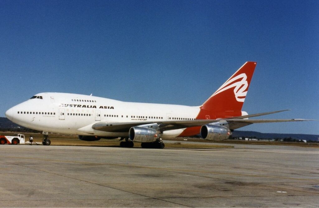 Australia Asia Airlines Boeing 747SP Wheatley