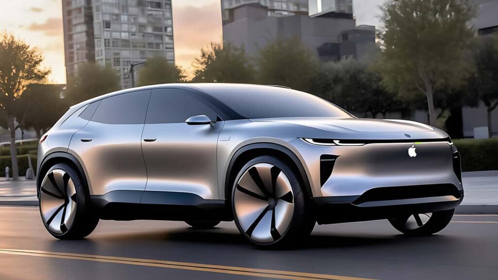 ai rendering of the apple car