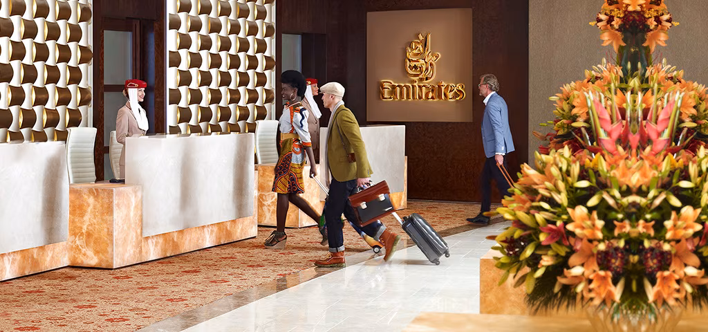 Emirates First Lounge in Terminal 3 at Dubai International Airport