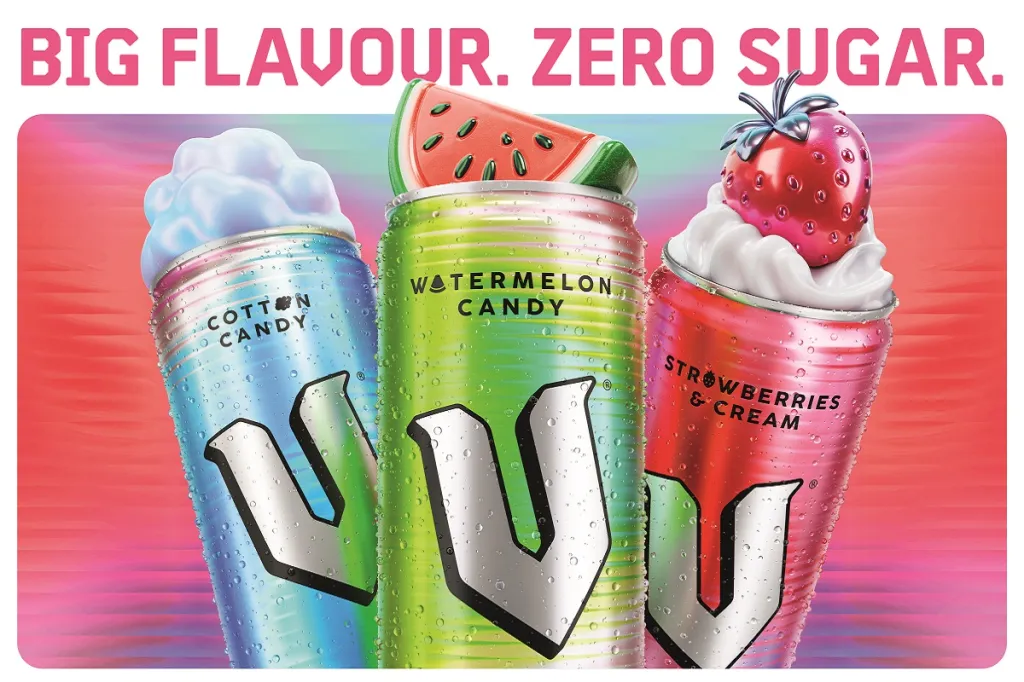 V Energy Unveils Retro-inspired Zero-sugar Range In Bold New Flavors