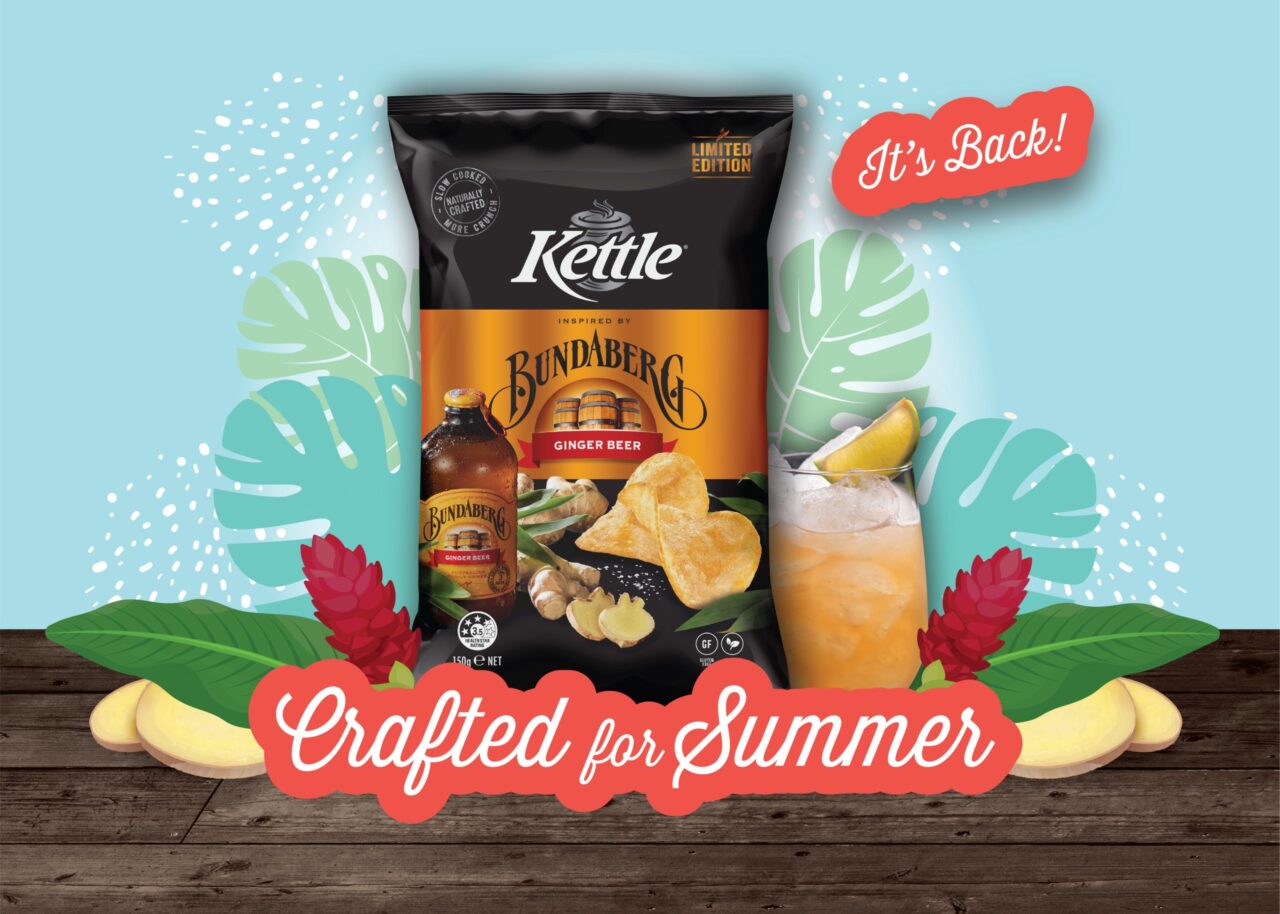 Savour the Crunch: Bundaberg and Kettle Reintroduce Ginger Beer Flavoured Crisps