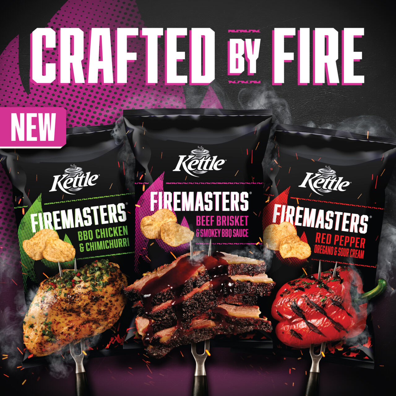 Kettle Chips Ignites Taste Buds with New FireMasters Range Inspired by Fire-Based Cooking Methods